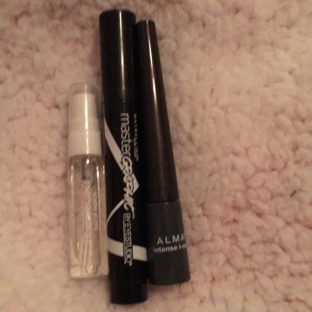 2 eyeliners and a fragrance